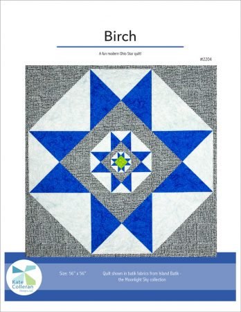 Top US quilting blog and shop, Kate Colleran Designs, shares about her Ohio Star quilt block and how she reimagined it!