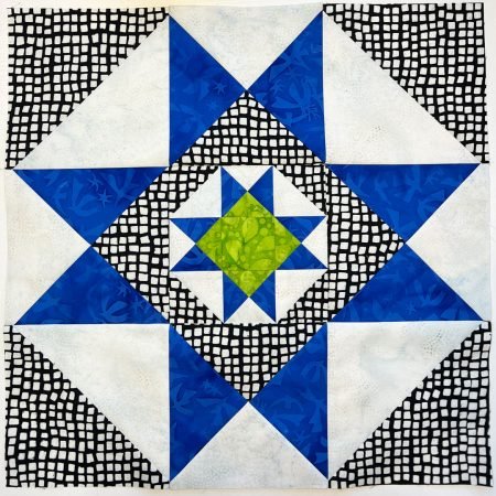 Top US quilting blog and shop, Kate Colleran Designs, shares about her Ohio Star quilt block and how she reimagined it!
