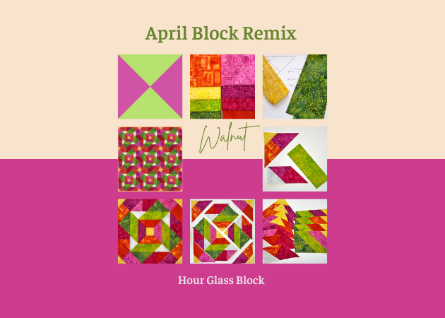 Hourglass Quilt Block- the Remix!