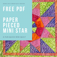 Free Paper Pieced Mini Star pattern by Kate Colleran