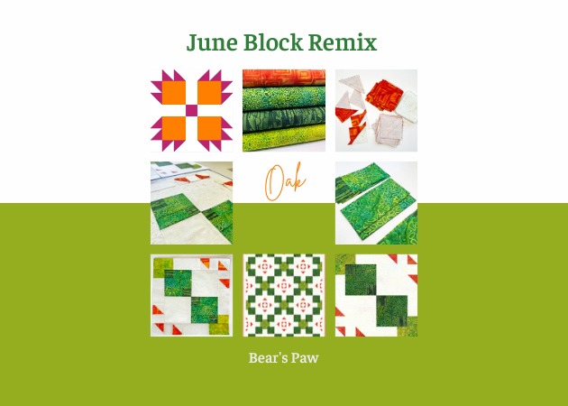 Bear’s Paw Quilt Block Remix!