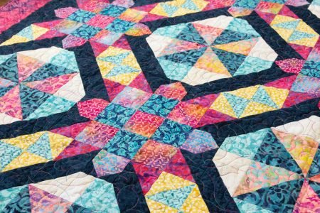 Top US quilting blog and shop, Kate Colleran Designs, shares about the Savannah Blog Hop and her new quilt pattern Rosette!