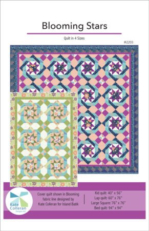 Top US quilting blog and shop, Kate Colleran Designs, shares about Blooming, her first digital fabric line!