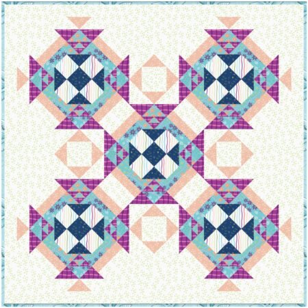 Top US quilting blog and shop, Kate Colleran Designs, shares about her August block challenge remix- the Shoo Fly quilt block!