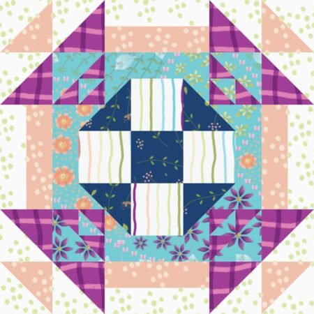 Top US quilting blog and shop, Kate Colleran Designs, shares about her August block challenge remix- the Shoo Fly quilt block!