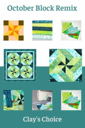 Top US quilting blog and shop, Kate Colleran Designs, shares about the quilt block Clay's Choice and her remix!