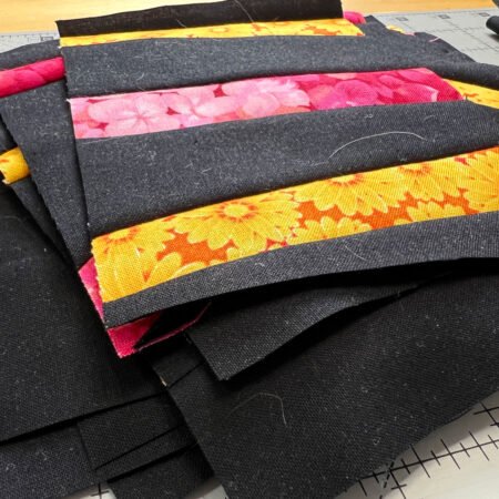 Top US quilting blog and shop, Kate Colleran Designs, shares about her start to the new year making improv blocks.