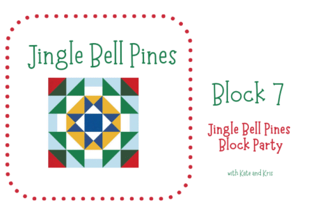 Jingle Bell Pines Block Party – Block 7 Rose Star