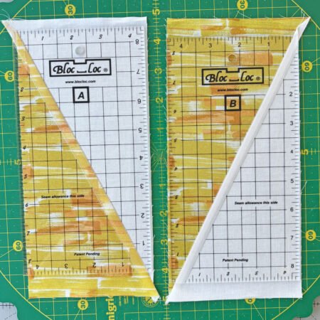 Top US quilting blog and shop, Kate Colleran Designs, shares tips on making Gemstone quilt and Half Rectangle Triangle units.