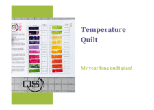 A year long project- a Temperature Quilt!