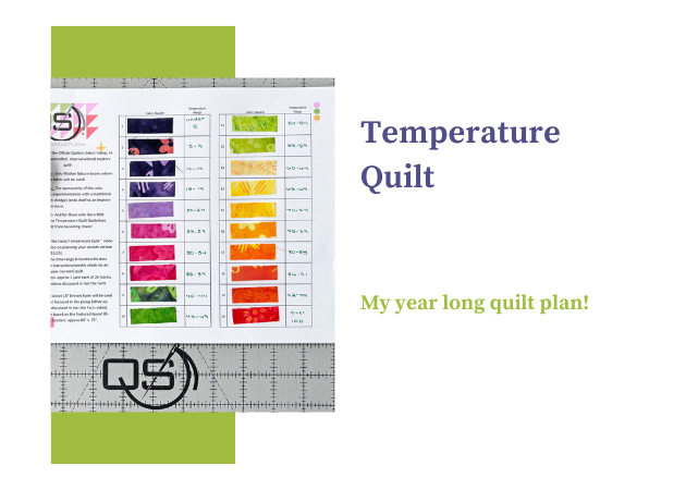A year long project- a Temperature Quilt!